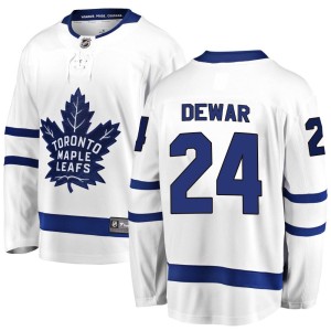Youth Toronto Maple Leafs Connor Dewar Fanatics Branded Breakaway Away Jersey - White