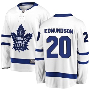 Youth Toronto Maple Leafs Joel Edmundson Fanatics Branded Breakaway Away Jersey - White