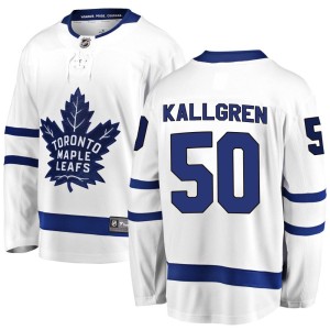 Youth Toronto Maple Leafs Erik Kallgren Fanatics Branded Breakaway Away Jersey - White