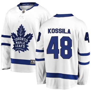 Youth Toronto Maple Leafs Kalle Kossila Fanatics Branded Breakaway Away Jersey - White