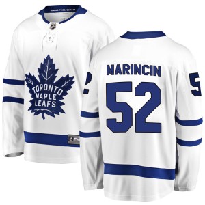 Youth Toronto Maple Leafs Martin Marincin Fanatics Branded Breakaway Away Jersey - White