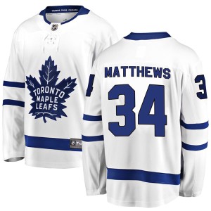 Youth Toronto Maple Leafs Auston Matthews Fanatics Branded Breakaway Away Jersey - White