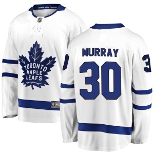 Youth Toronto Maple Leafs Matt Murray Fanatics Branded Breakaway Away Jersey - White