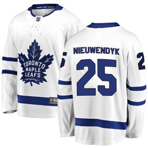 Youth Toronto Maple Leafs Joe Nieuwendyk Fanatics Branded Breakaway Away Jersey - White