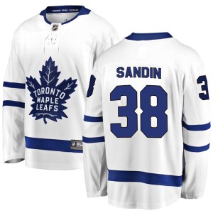 Youth Toronto Maple Leafs Rasmus Sandin Fanatics Branded Breakaway Away Jersey - White