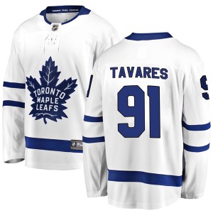 Youth Toronto Maple Leafs John Tavares Fanatics Branded Breakaway Away Jersey - White
