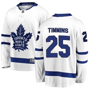 Youth Toronto Maple Leafs Conor Timmins Fanatics Branded Breakaway Away Jersey - White