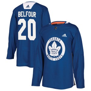 Men's Toronto Maple Leafs Ed Belfour Adidas Authentic Practice Jersey - Royal