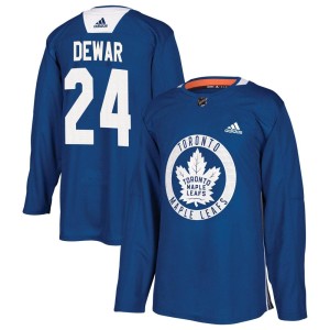 Men's Toronto Maple Leafs Connor Dewar Adidas Authentic Practice Jersey - Royal