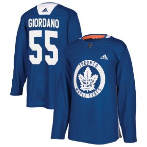 Men's Toronto Maple Leafs Mark Giordano Adidas Authentic Practice Jersey - Royal