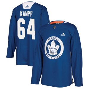 Men's Toronto Maple Leafs David Kampf Adidas Authentic Practice Jersey - Royal