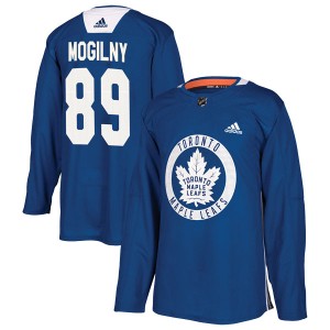 Men's Toronto Maple Leafs Alexander Mogilny Adidas Authentic Practice Jersey - Royal