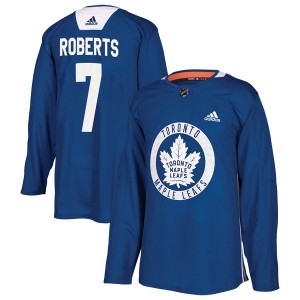 Men's Toronto Maple Leafs Gary Roberts Adidas Authentic Practice Jersey - Royal