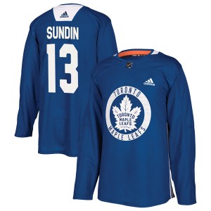 Men's Toronto Maple Leafs Mats Sundin Adidas Authentic Practice Jersey - Royal