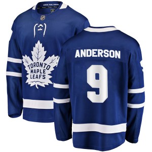 Men's Toronto Maple Leafs Glenn Anderson Fanatics Branded Breakaway Home Jersey - Blue