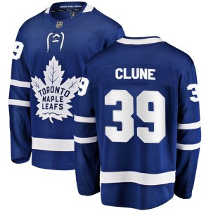 Men's Toronto Maple Leafs Rich Clune Fanatics Branded Breakaway Home Jersey - Blue