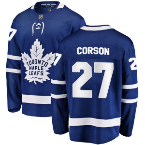 Men's Toronto Maple Leafs Shayne Corson Fanatics Branded Breakaway Home Jersey - Blue