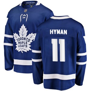 Men's Toronto Maple Leafs Zach Hyman Fanatics Branded Breakaway Home Jersey - Blue