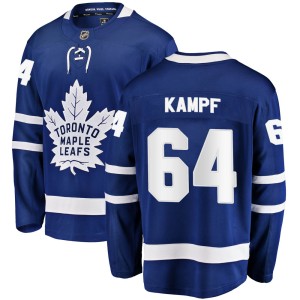 Men's Toronto Maple Leafs David Kampf Fanatics Branded Breakaway Home Jersey - Blue