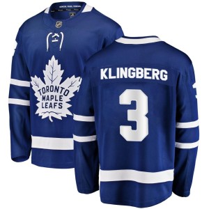 Men's Toronto Maple Leafs John Klingberg Fanatics Branded Breakaway Home Jersey - Blue