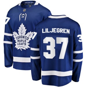 Men's Toronto Maple Leafs Timothy Liljegren Fanatics Branded Breakaway Home Jersey - Blue