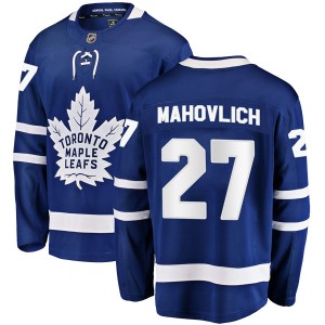 Men's Toronto Maple Leafs Frank Mahovlich Fanatics Branded Breakaway Home Jersey - Blue