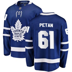 Men's Toronto Maple Leafs Nic Petan Fanatics Branded Breakaway Home Jersey - Blue