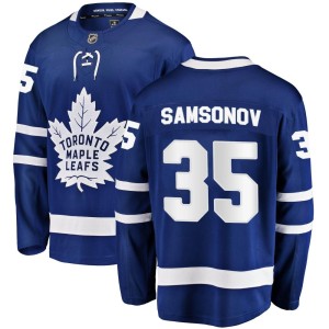 Men's Toronto Maple Leafs Ilya Samsonov Fanatics Branded Breakaway Home Jersey - Blue