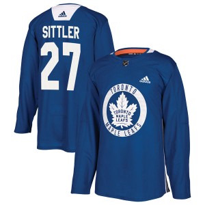 Youth Toronto Maple Leafs Darryl Sittler Adidas Authentic Practice Jersey - Royal