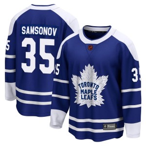 Youth Toronto Maple Leafs Ilya Samsonov Fanatics Branded Breakaway Special Edition 2.0 Jersey - Royal
