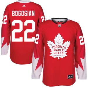 Men's Toronto Maple Leafs Zach Bogosian Adidas Authentic Alternate Jersey - Red