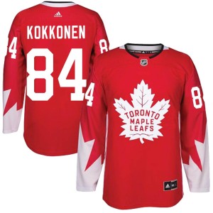Men's Toronto Maple Leafs Mikko Kokkonen Adidas Authentic Alternate Jersey - Red
