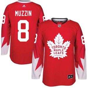 Men's Toronto Maple Leafs Jake Muzzin Adidas Authentic Alternate Jersey - Red