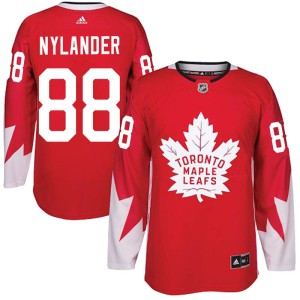 Men's Toronto Maple Leafs William Nylander Adidas Authentic Alternate Jersey - Red