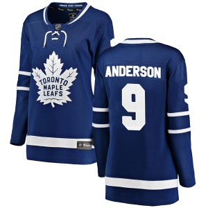 Women's Toronto Maple Leafs Glenn Anderson Fanatics Branded Breakaway Home Jersey - Blue