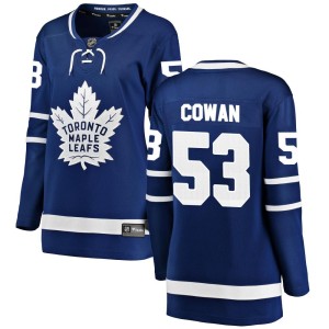 Women's Toronto Maple Leafs Easton Cowan Fanatics Branded Breakaway Home Jersey - Blue