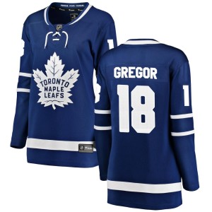 Women's Toronto Maple Leafs Noah Gregor Fanatics Branded Breakaway Home Jersey - Blue