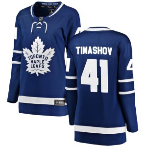 Women's Toronto Maple Leafs Dmytro Timashov Fanatics Branded Breakaway Home Jersey - Blue