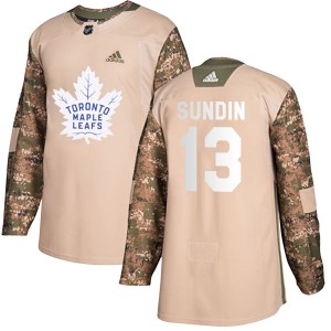 Youth Toronto Maple Leafs Mats Sundin Adidas Authentic Veterans Day Practice Jersey - Camo