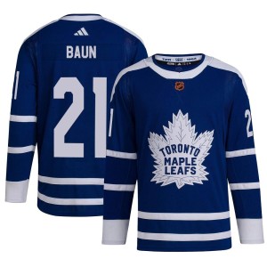 Youth Toronto Maple Leafs Bobby Baun Adidas Authentic Reverse Retro 2.0 Jersey - Royal