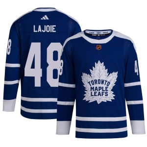 Youth Toronto Maple Leafs Maxime Lajoie Adidas Authentic Reverse Retro 2.0 Jersey - Royal