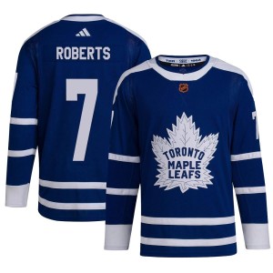 Youth Toronto Maple Leafs Gary Roberts Adidas Authentic Reverse Retro 2.0 Jersey - Royal
