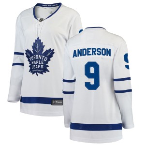Women's Toronto Maple Leafs Glenn Anderson Fanatics Branded Breakaway Away Jersey - White
