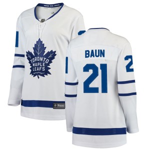 Women's Toronto Maple Leafs Bobby Baun Fanatics Branded Breakaway Away Jersey - White