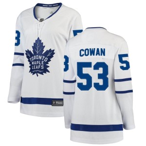 Women's Toronto Maple Leafs Easton Cowan Fanatics Branded Breakaway Away Jersey - White