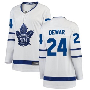 Women's Toronto Maple Leafs Connor Dewar Fanatics Branded Breakaway Away Jersey - White