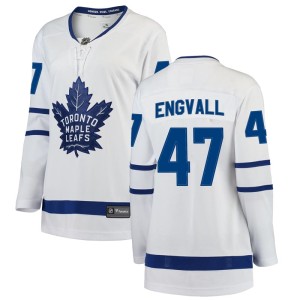 Women's Toronto Maple Leafs Pierre Engvall Fanatics Branded Breakaway Away Jersey - White