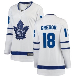Women's Toronto Maple Leafs Noah Gregor Fanatics Branded Breakaway Away Jersey - White