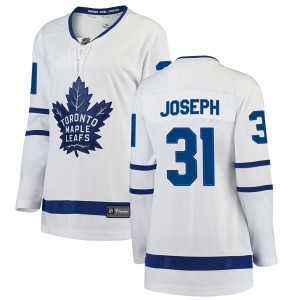 Women's Toronto Maple Leafs Curtis Joseph Fanatics Branded Breakaway Away Jersey - White