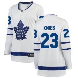 Women's Toronto Maple Leafs Matthew Knies Fanatics Branded Breakaway Away Jersey - White